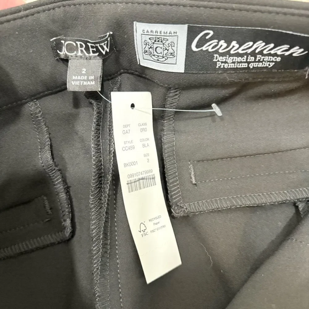 J. Crew 2024 NWT Going-Out Slim Pant Four Season Stretch Carreman Size 2